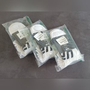 NEW 3 Packs White UFC Low-Cut Short Socks (9 Pairs)